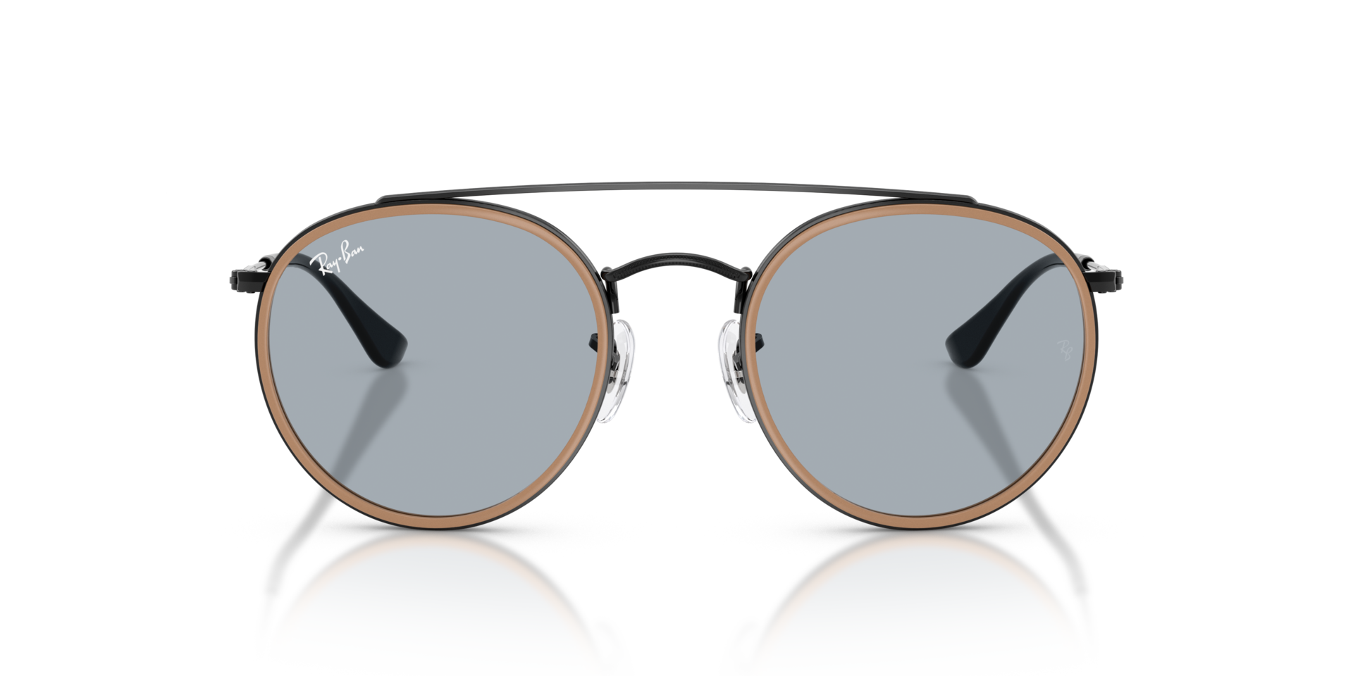 RB3647N Zwart MetaalSunglass Frames van B24, Vooraanzicht