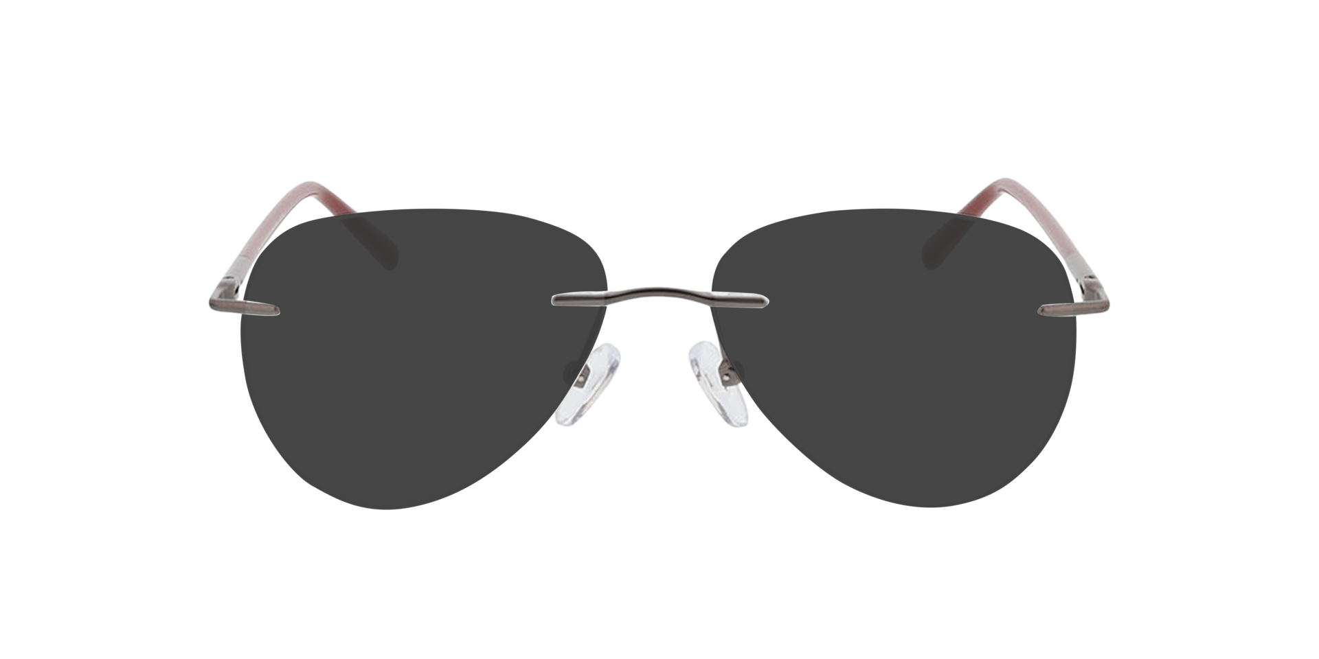 Casper Gunmetal  &  Red MetallEyeglass Frames von B24, mit getönten Gläsern