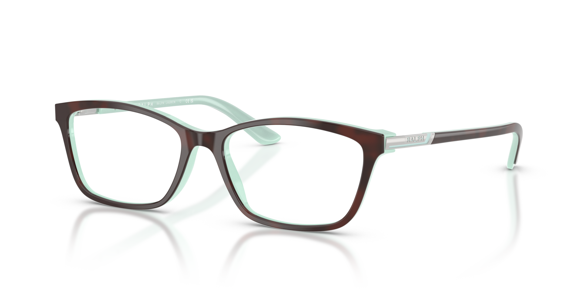 RA7044 Havana AcetatEyeglass Frames von B24, Dreiviertelansicht