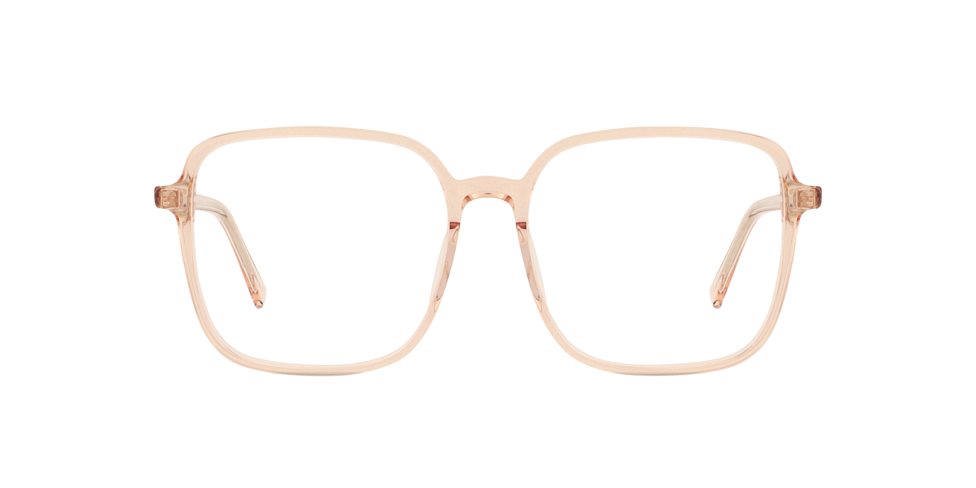 Elan Crystal Peach AcetaatEyeglass Frames van B24, Vooraanzicht