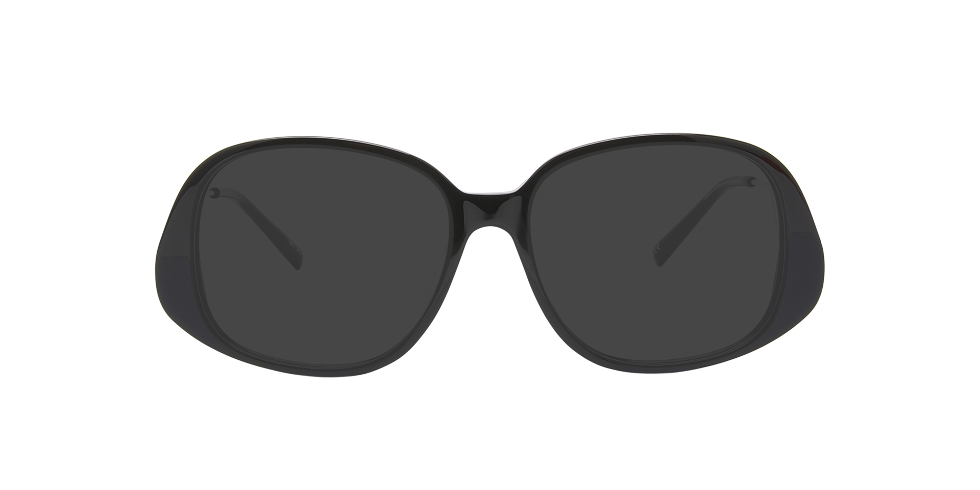 Zela Jet Black & Gold Metal AcetaatEyeglass Frames van B24, met getinte lenzen