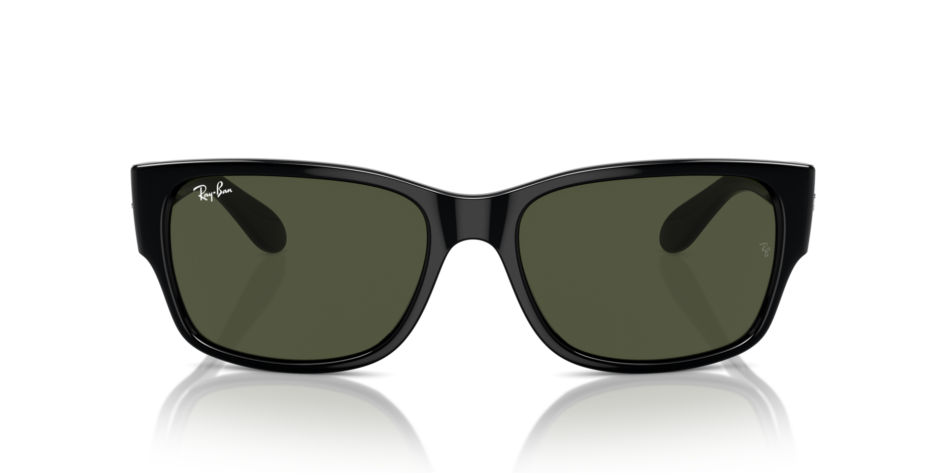 RB4388 Zwart KunststofSunglass Frames van B24, Vooraanzicht