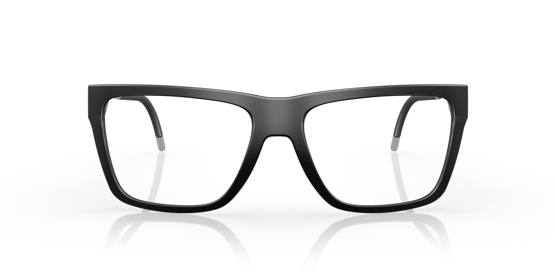NXTLVL Schwarz satiniert KunststoffEyeglass Frames von B24, Vorderansicht