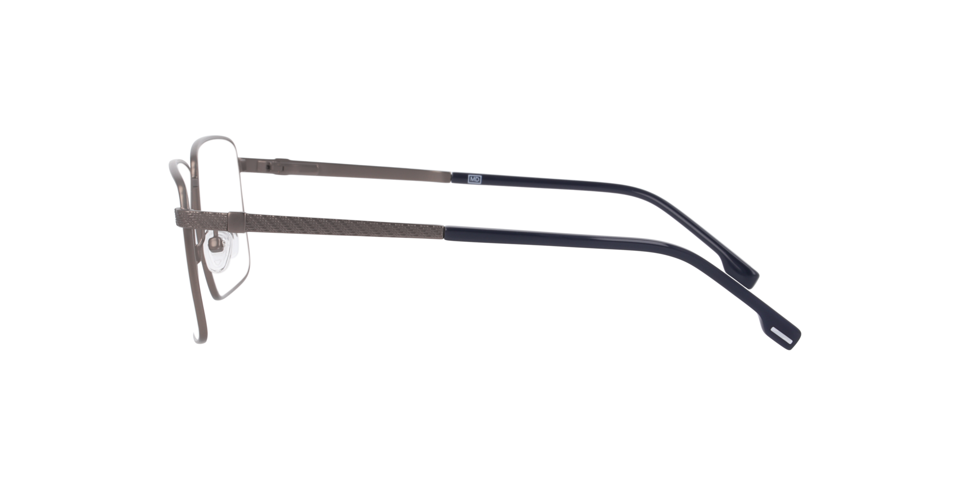 Sheffield Gunmetal MetallEyeglass Frames von B24, Seitenansicht