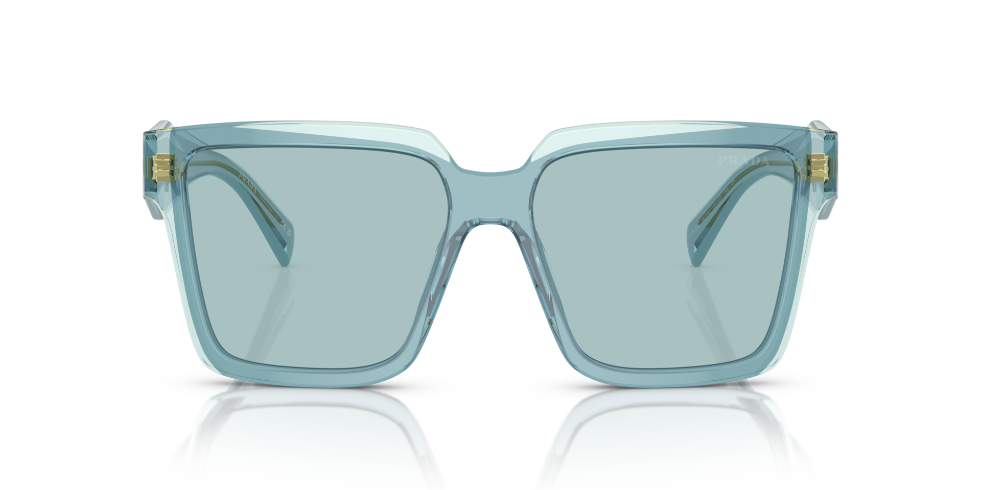 PR 24ZS Peacock & Sky AcetaatSunglass Frames van B24, Vooraanzicht