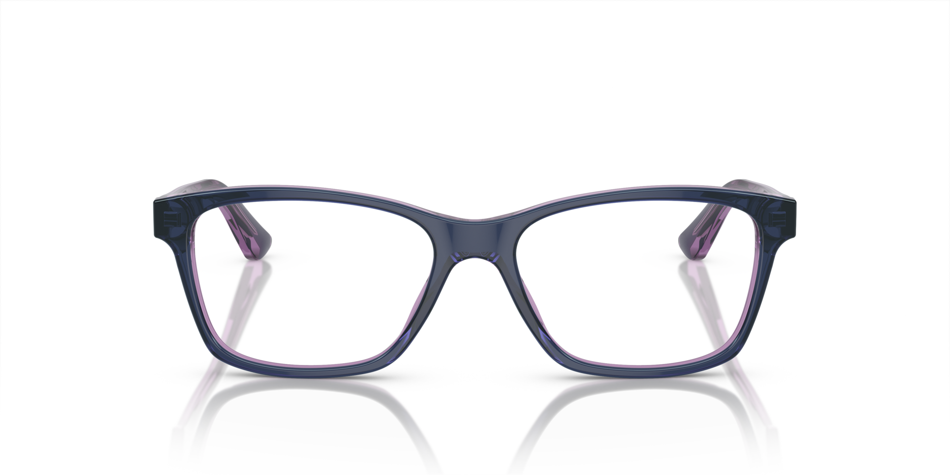 VO2787 Transparant groen AcetaatEyeglass Frames van B24, Vooraanzicht