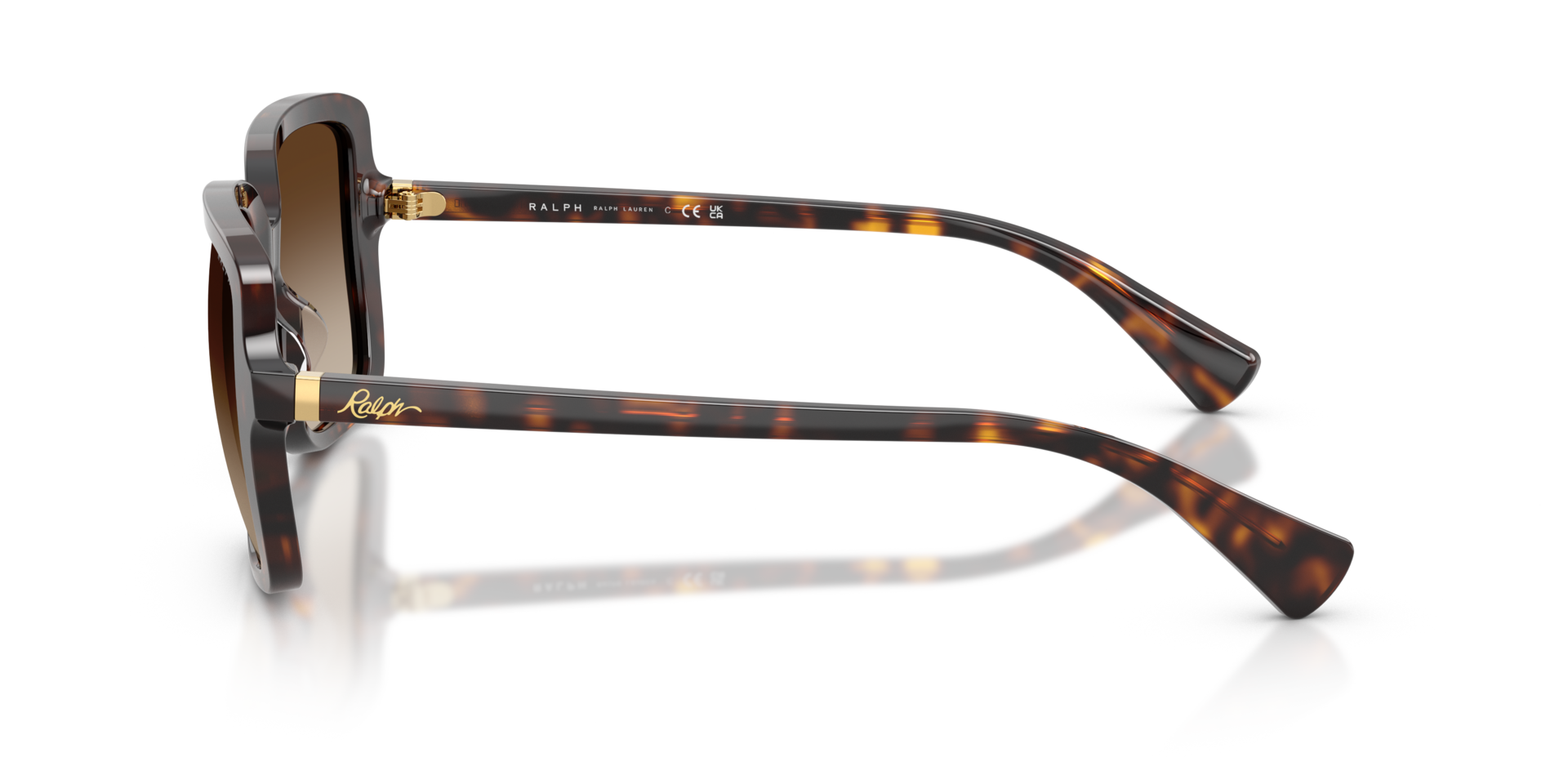 RA5333U Glänzendes Dunkelhavana AcetatSunglass Frames von B24, Seitenansicht