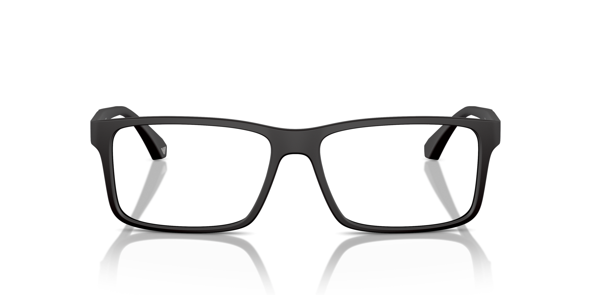 EA3038 Rubber zwart KunststofEyeglass Frames van B24, Vooraanzicht