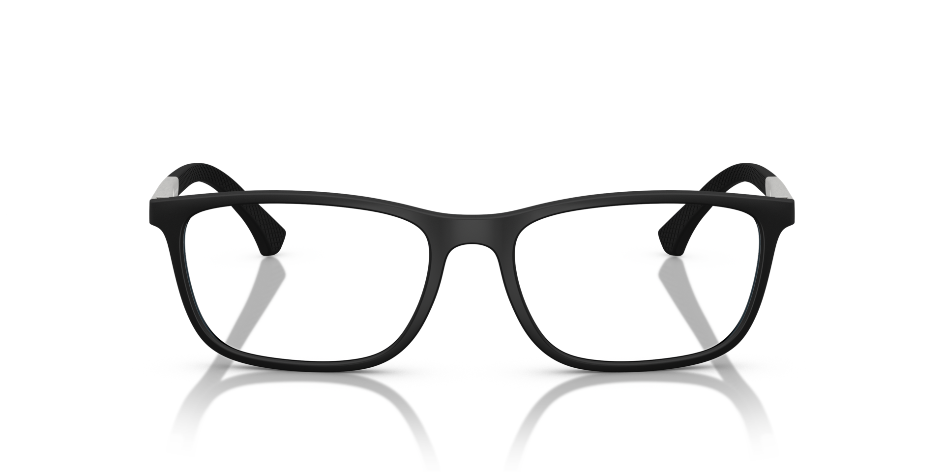 EA3069 Rubber zwart KunststofEyeglass Frames van B24, Vooraanzicht