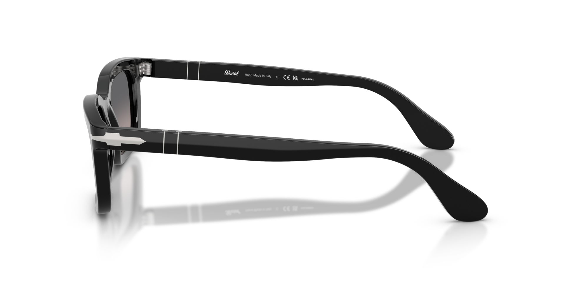 PO3396S Schwarz AcetatSunglass Frames von B24, Seitenansicht