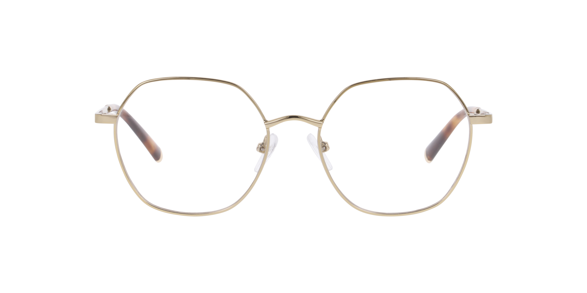 Honolulu Goud MetaalEyeglass Frames van B24, Vooraanzicht