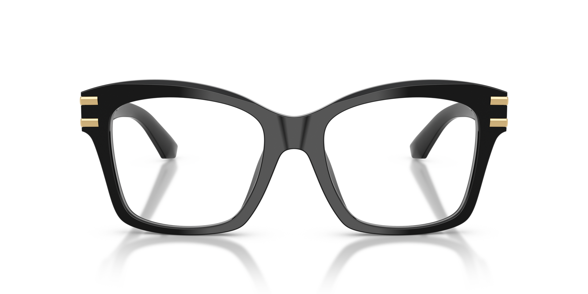 DG3419 Zwart AcetaatEyeglass Frames van B24, Vooraanzicht