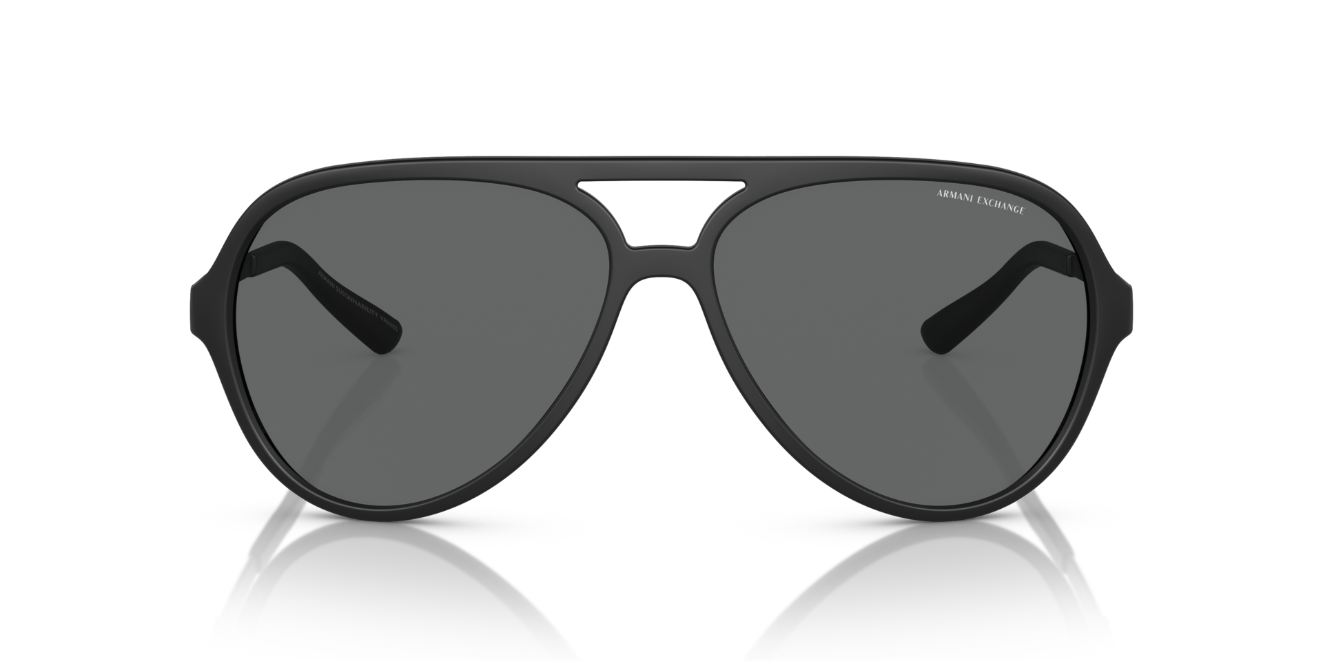 AX4133S Matzwart KunststofSunglass Frames van B24, Vooraanzicht
