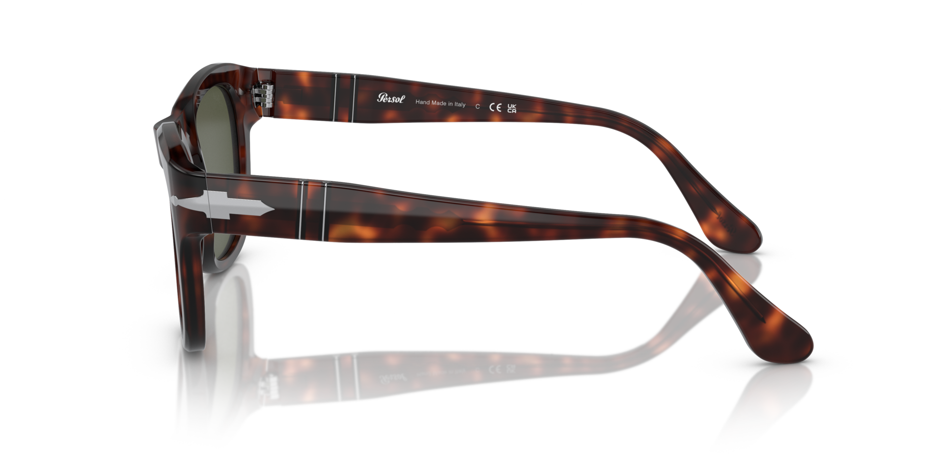 PO3313S Tortoise Braun AcetatSunglass Frames von B24, Seitenansicht
