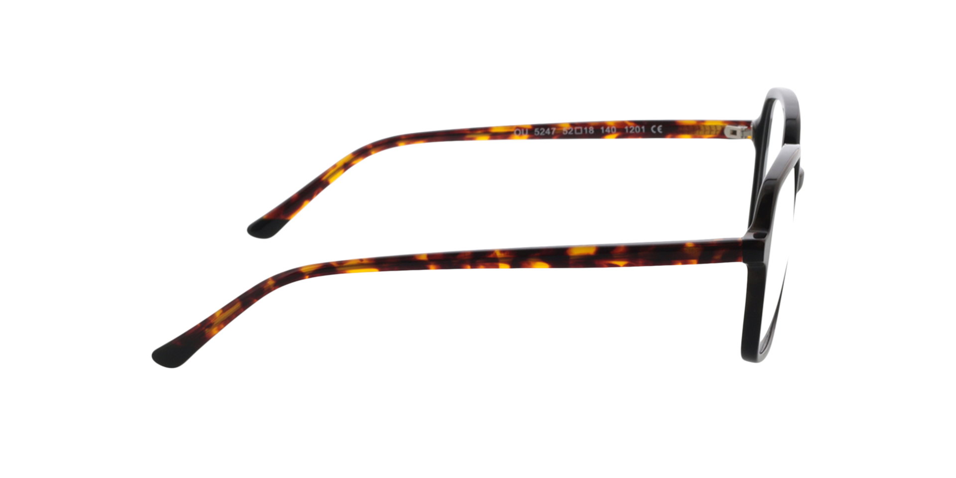 Maxine Havana  &  zwart  &  Havana AcetaatEyeglass Frames van B24, Zijaanzicht