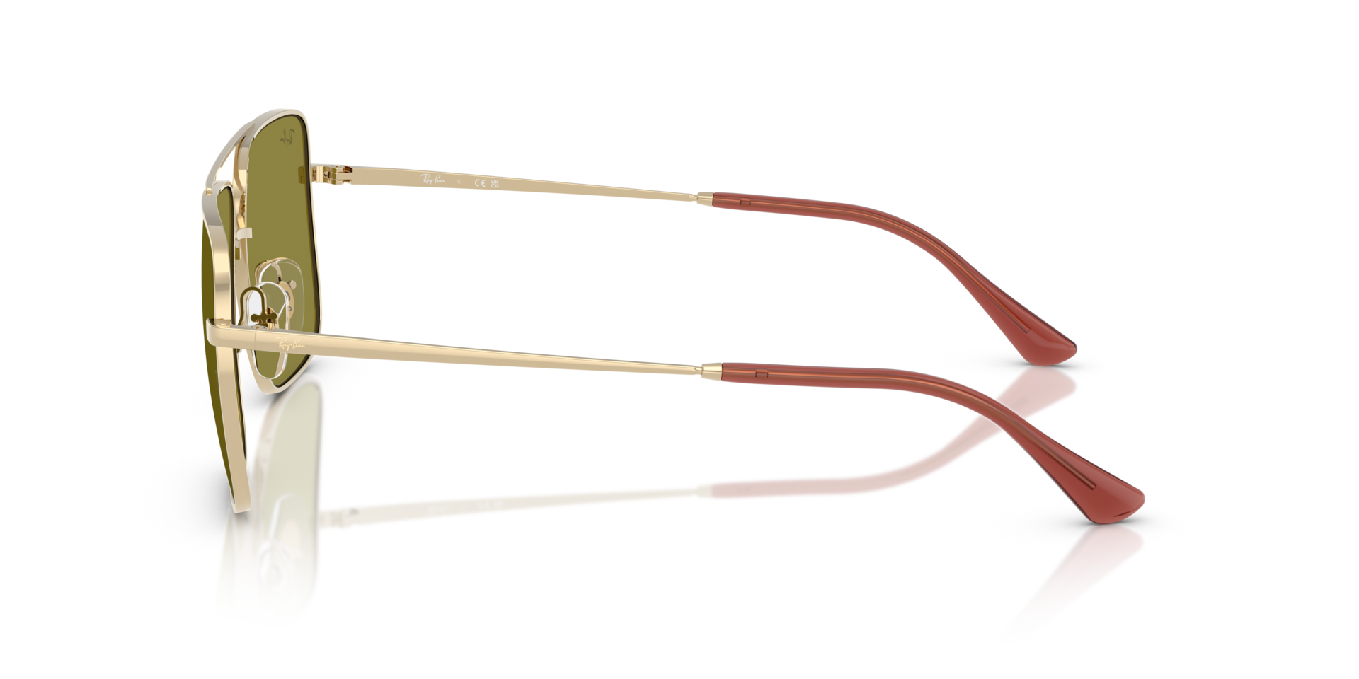 RB3758 Hellgold MetallSunglass Frames von B24, Seitenansicht