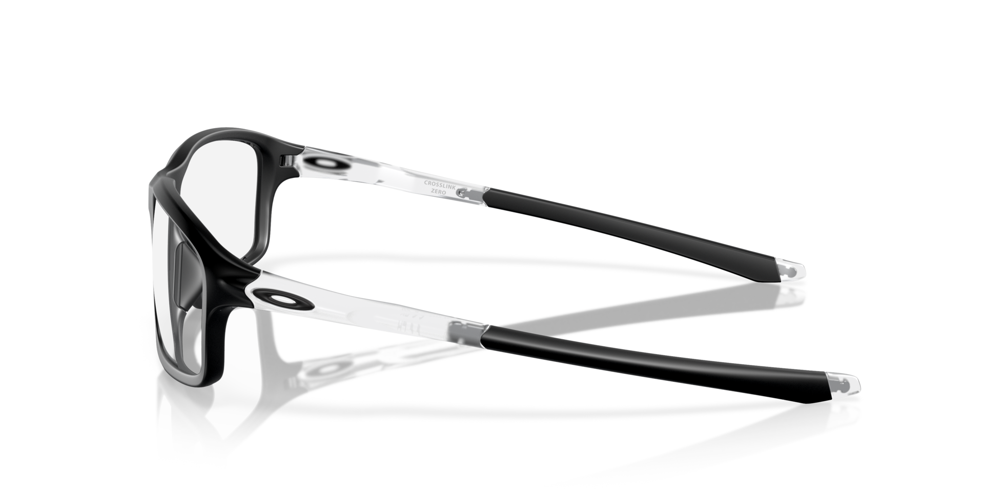 Crosslink® Zero Matt Schwarz KunststoffEyeglass Frames von B24, Seitenansicht