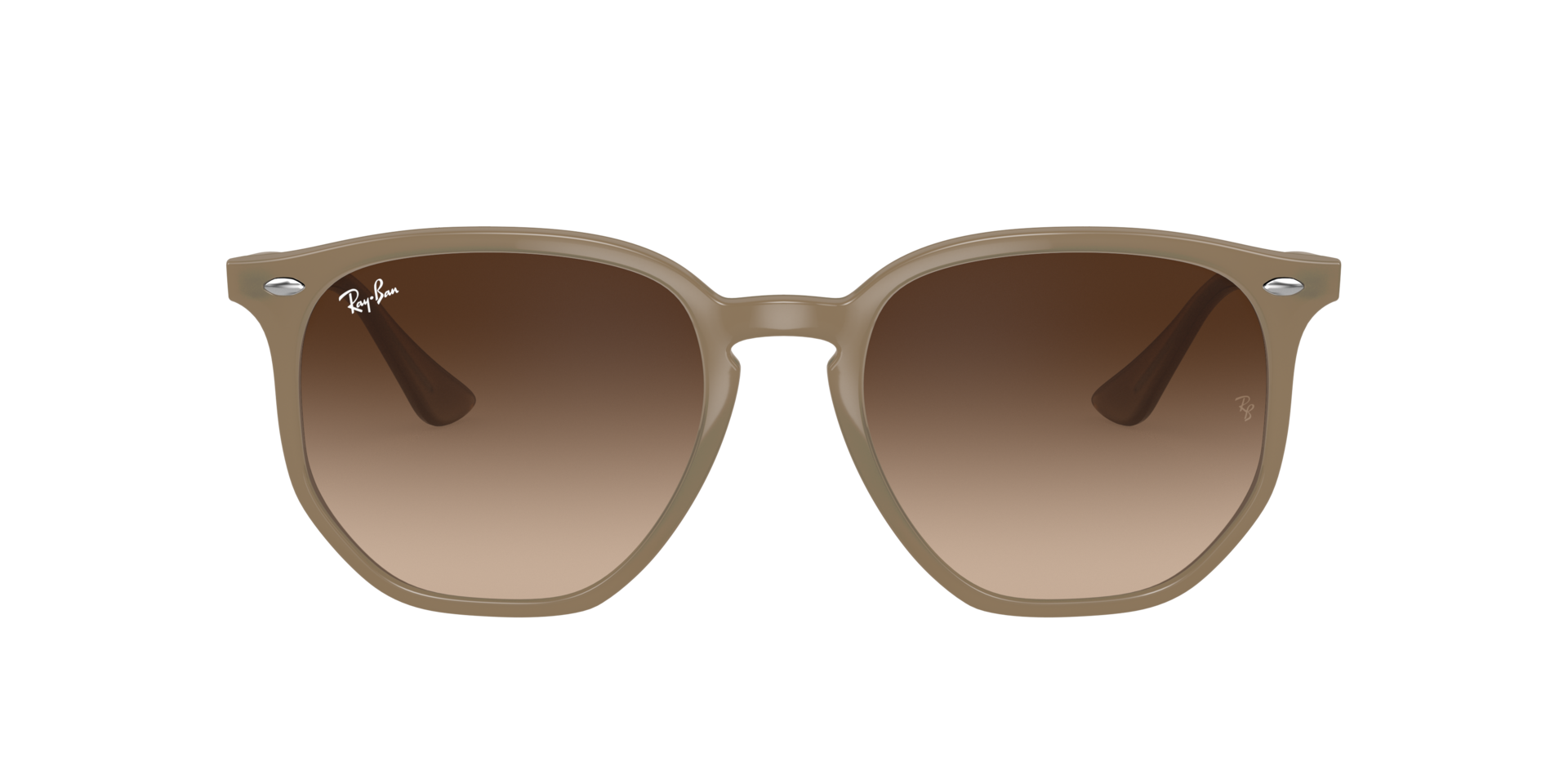 RB4306 Beige KunststoffSunglass Frames von B24, mit getönten Gläsern