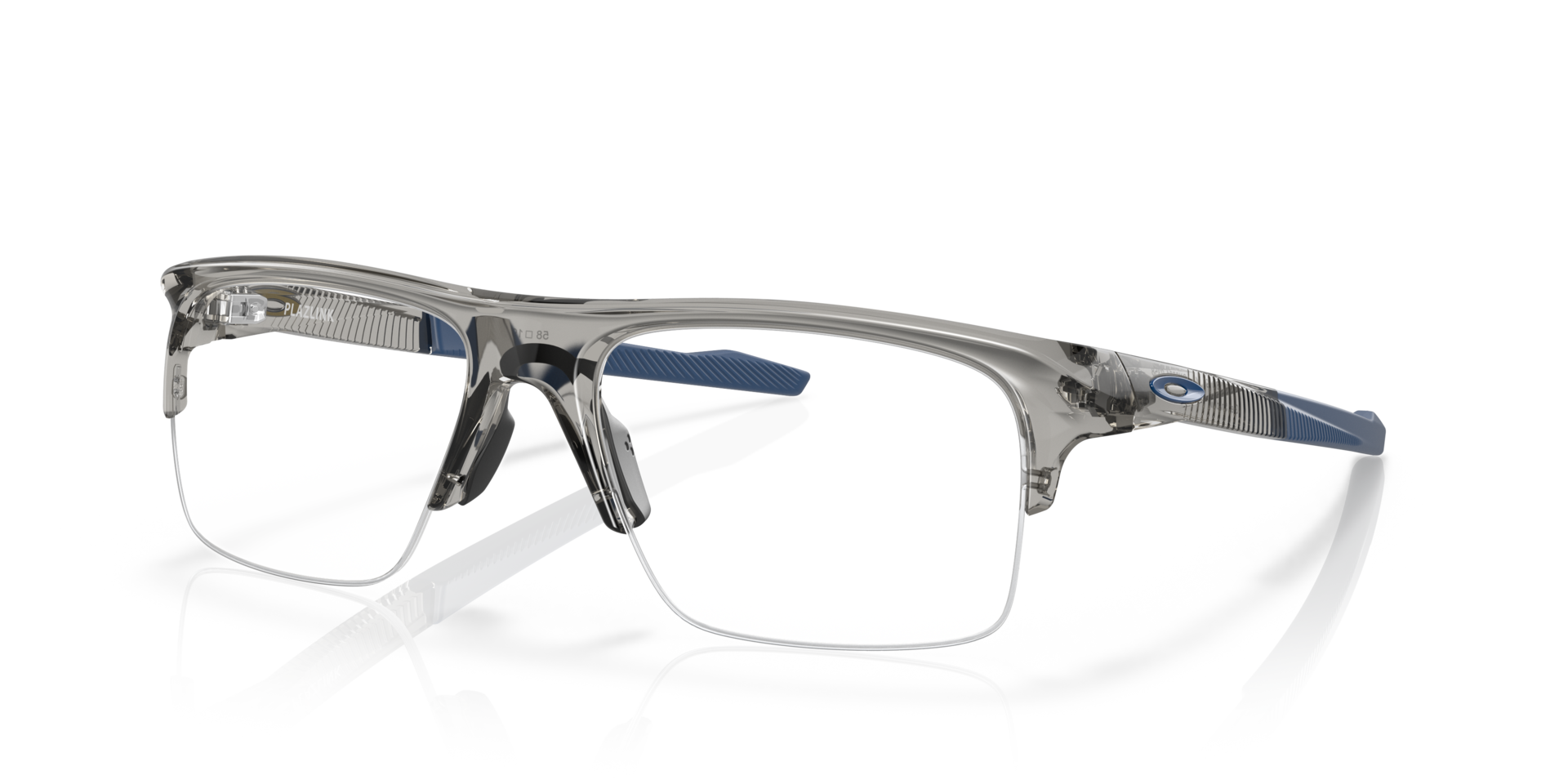 PLAZLINK Grey Shadow KunststoffEyeglass Frames von B24, Dreiviertelansicht