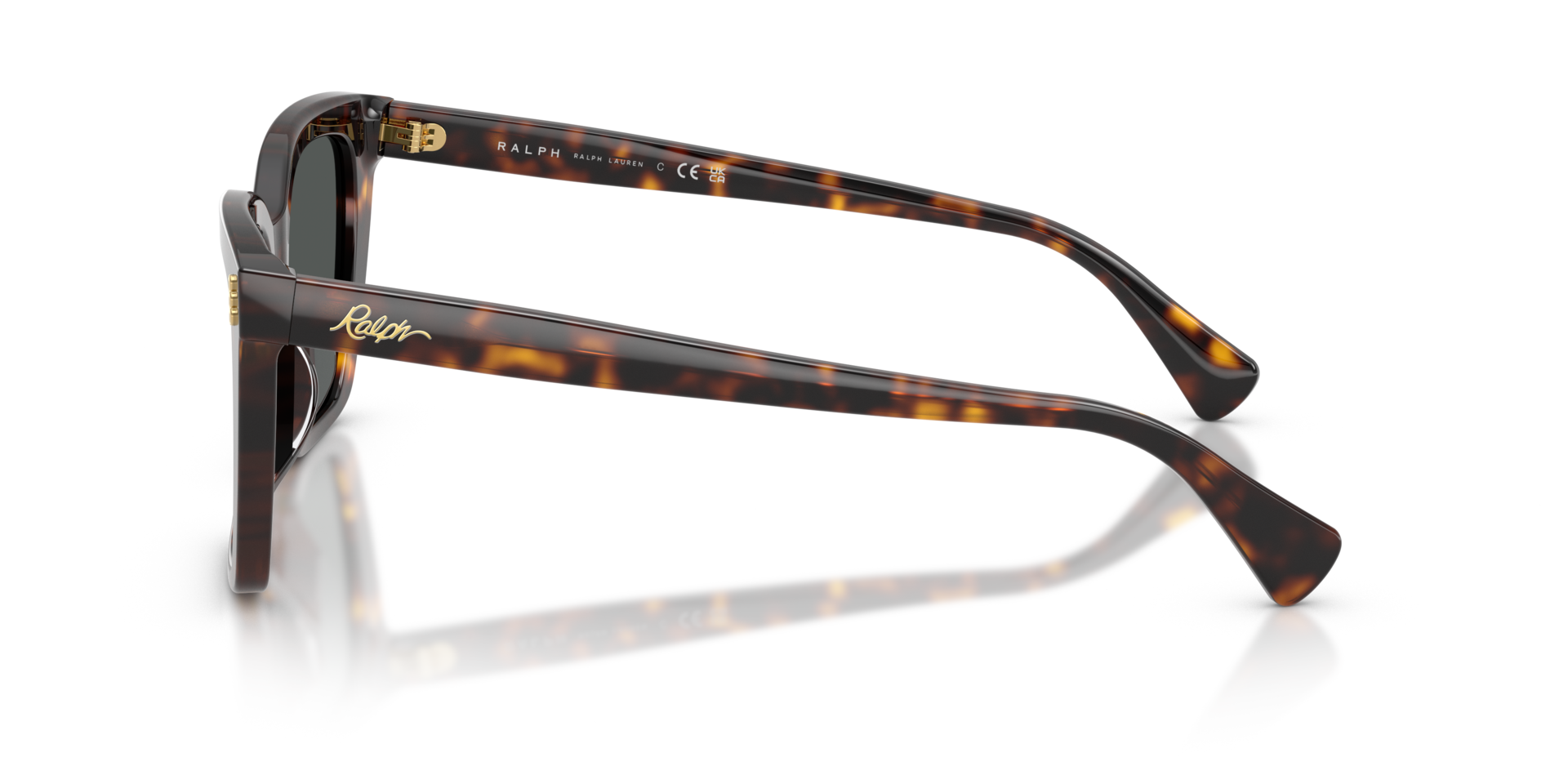 RA5349U Glänzendes Dunkelhavana AcetatSunglass Frames von B24, Seitenansicht