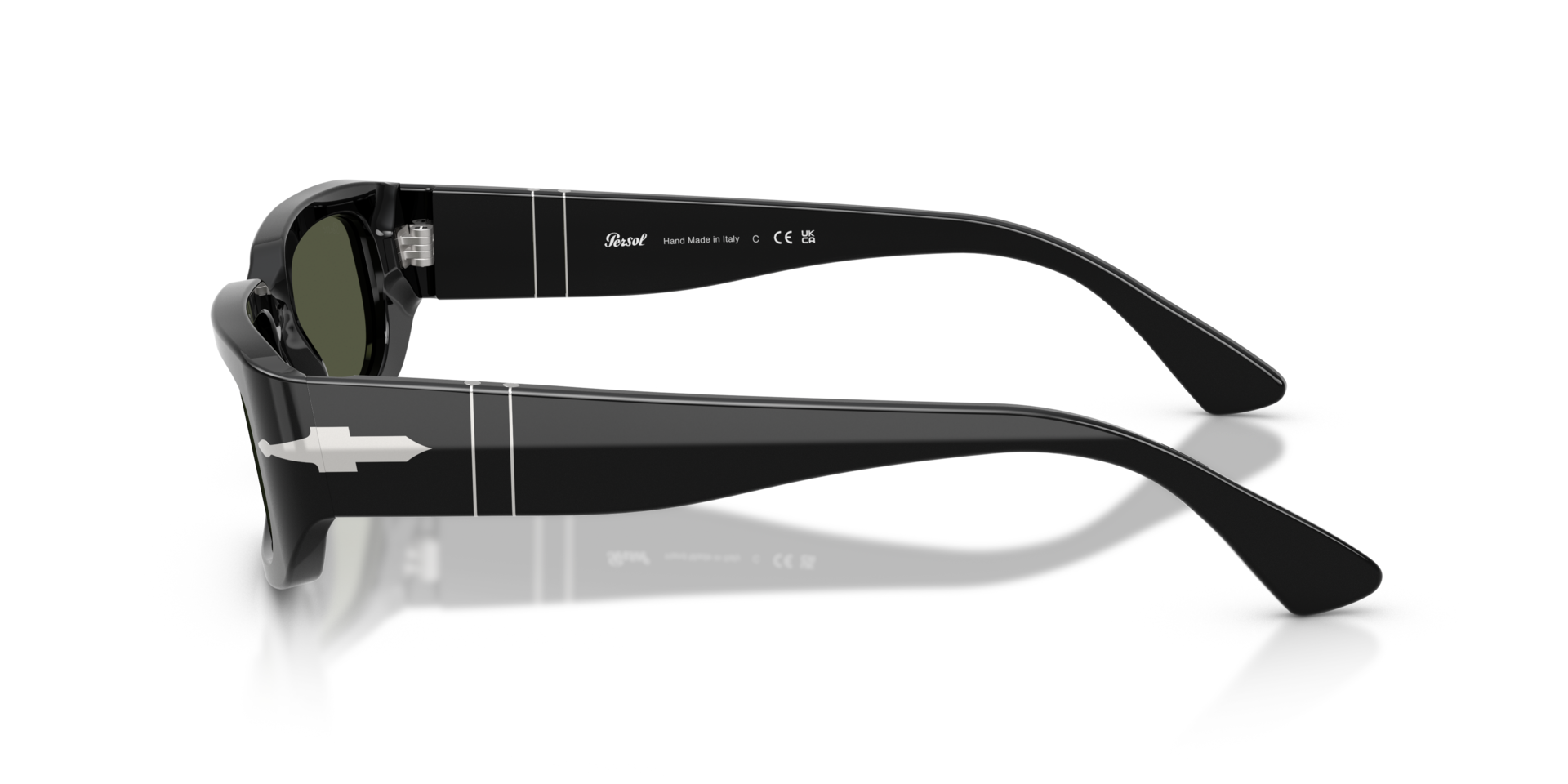 PO3385S Schwarz AcetatSunglass Frames von B24, Seitenansicht