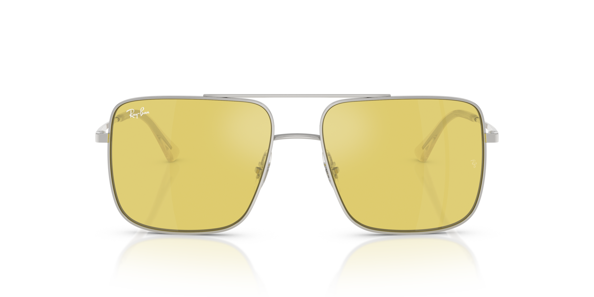 RB3758 Silber MetallSunglass Frames von B24, Vorderansicht
