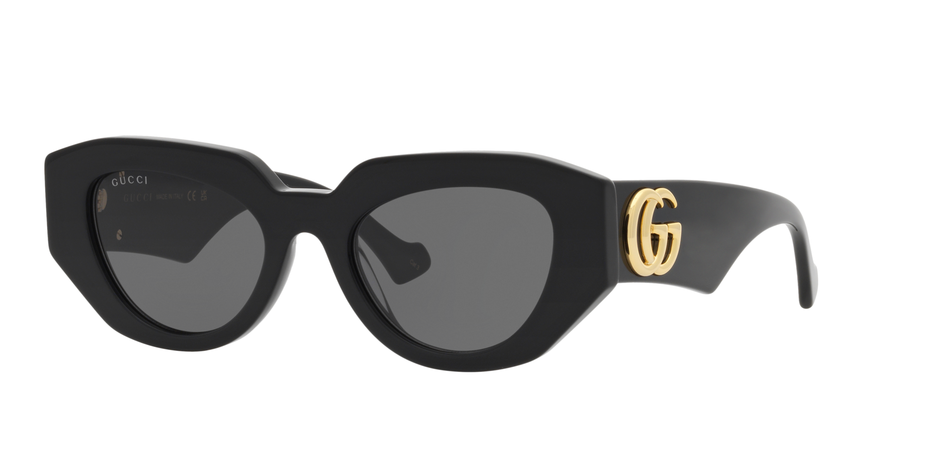 GG1421S Schwarz AcetatSunglass Frames von B24, Dreiviertelansicht