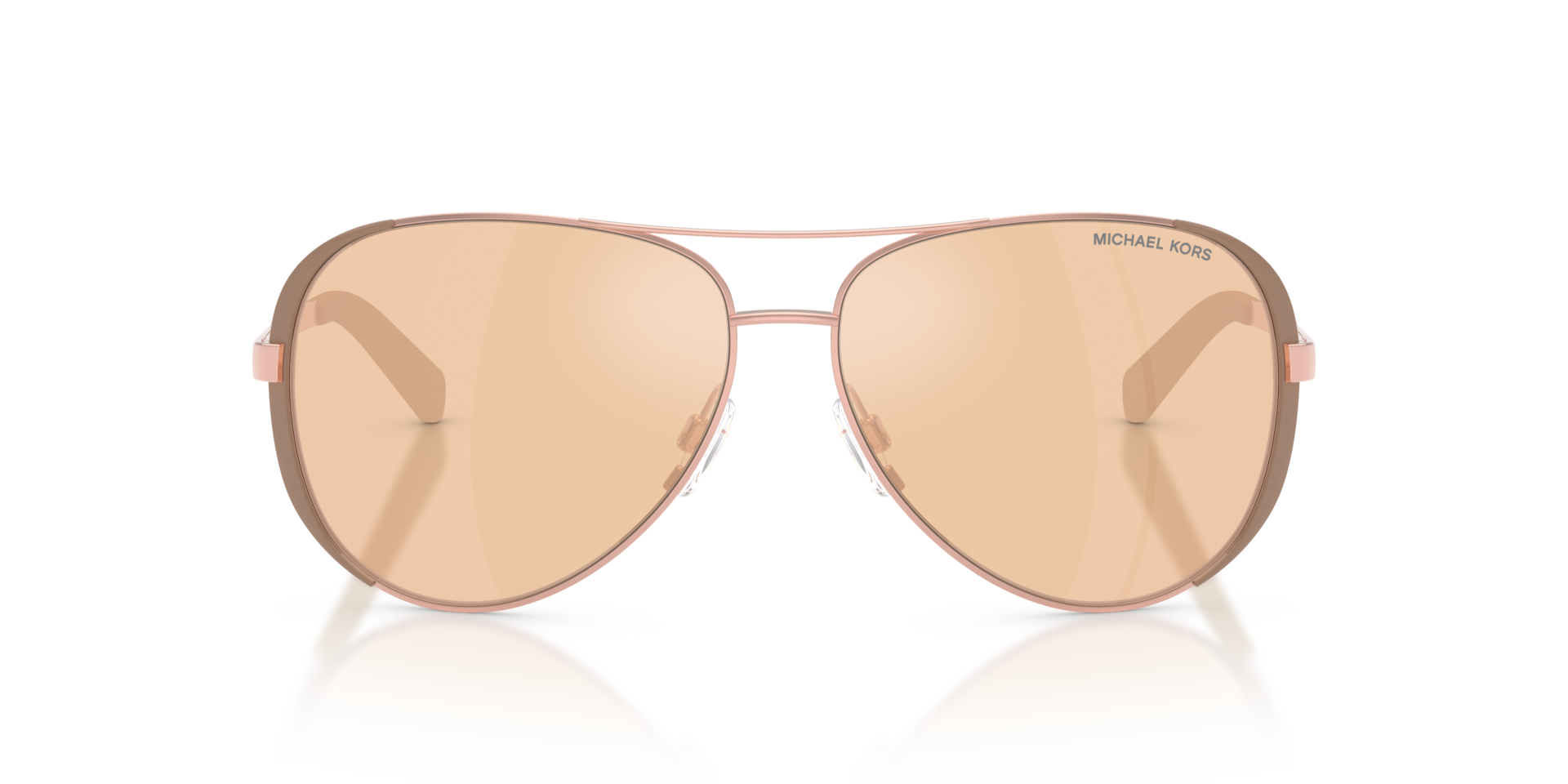 MK5004 Rotgold & Taupe MetallSunglass Frames von B24, Vorderansicht