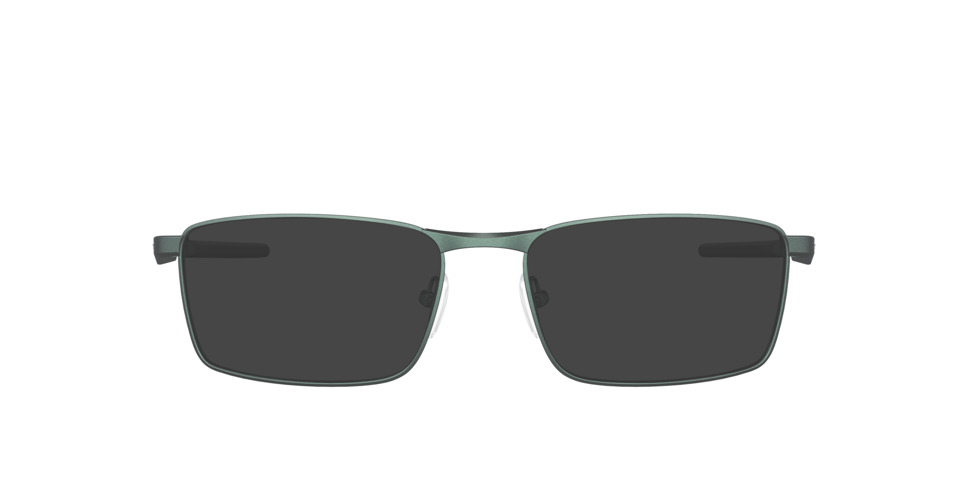 Fuller™ Dark Matte Silver & Blue Colorshift MetaalEyeglass Frames van B24, met getinte lenzen