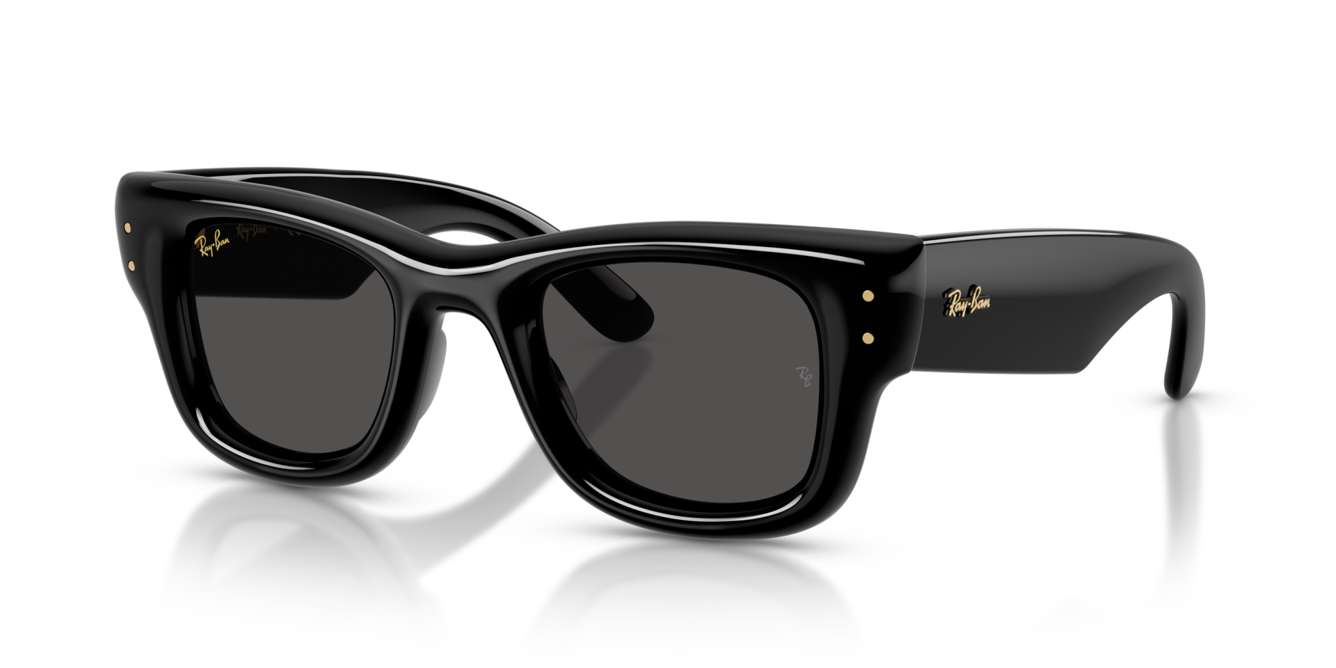 RB4940 Zwart KunststofSunglass Frames van B24, Hoekweergave