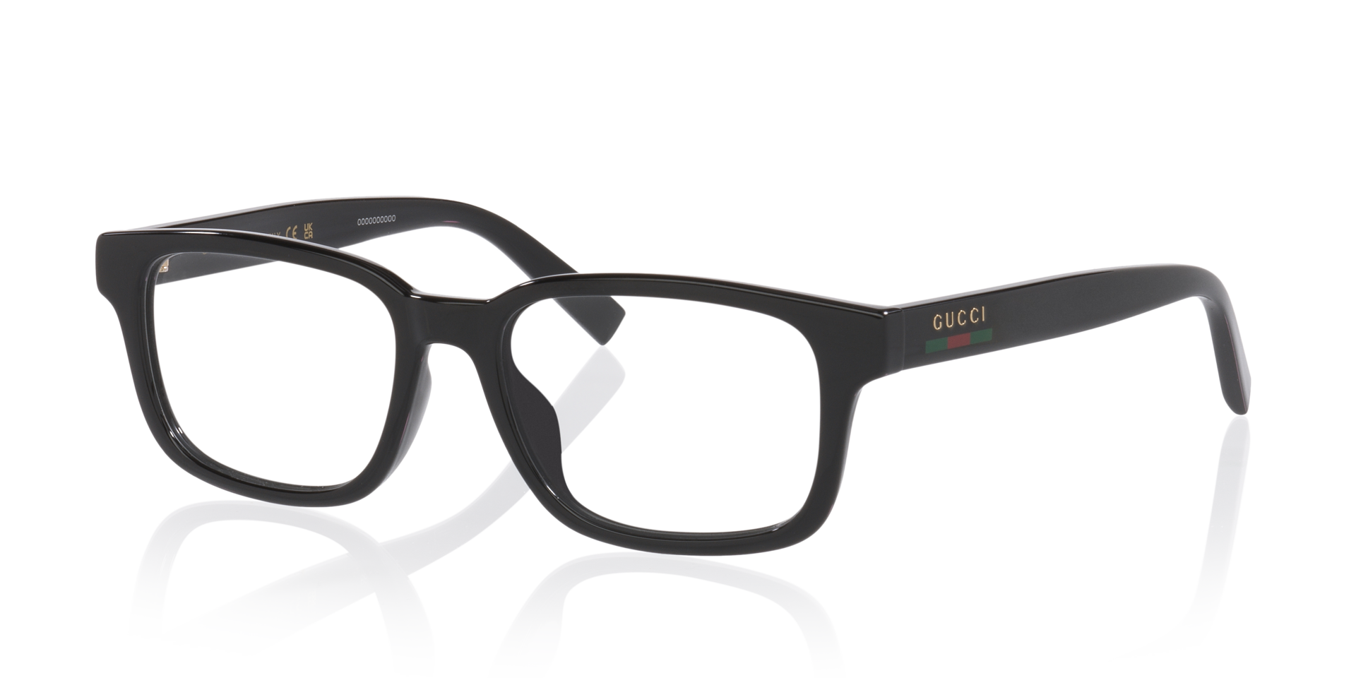 Gg2107Ol Zwart KunststofEyeglass Frames van B24, Hoekweergave