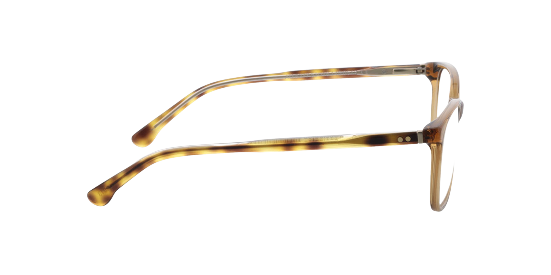 Kensington Bruin  &  tweelaags Havana kristal AcetaatEyeglass Frames van B24, Zijaanzicht