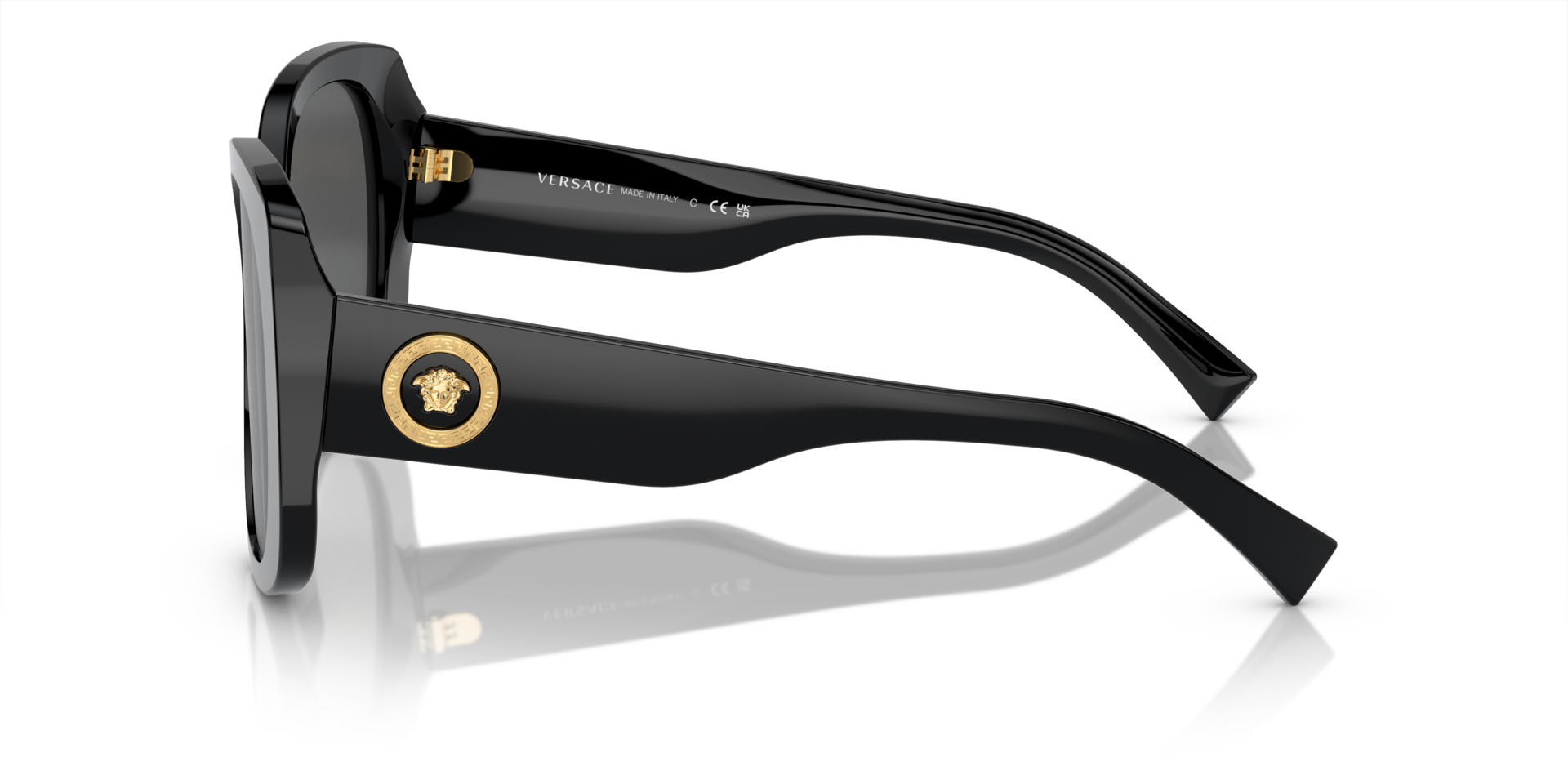 VE4387 Schwarz AcetatSunglass Frames von B24, Seitenansicht