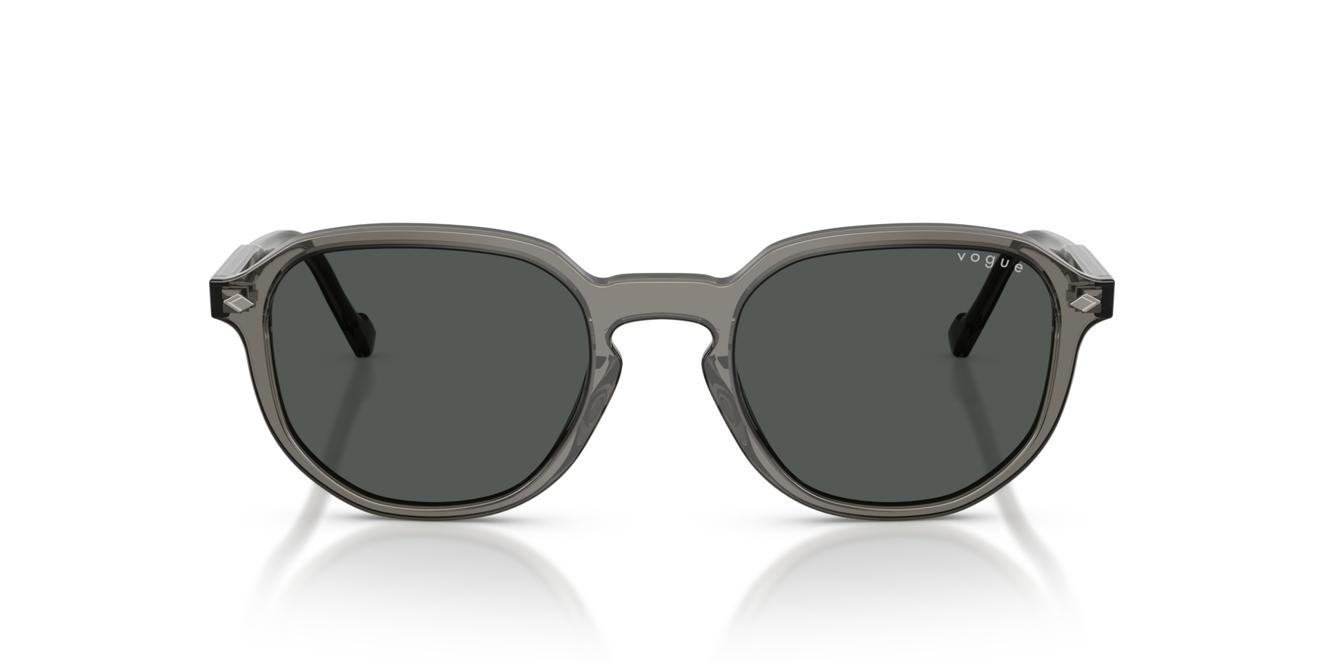 VO5707S Transparent Dark Grey AcetaatSunglass Frames van B24, Vooraanzicht