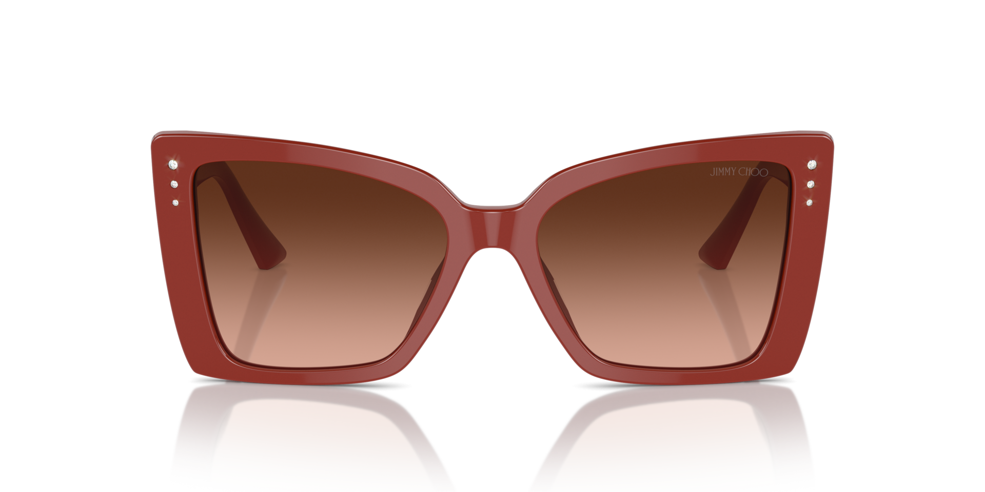 JC5001B Rood AcetaatSunglass Frames van B24, Vooraanzicht