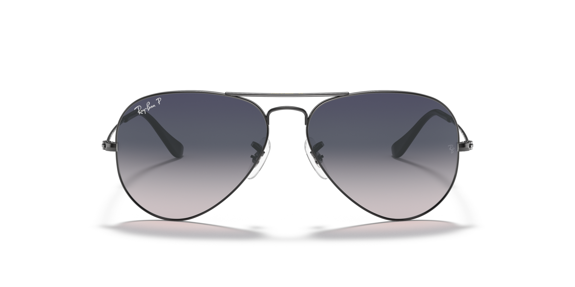 RB3025 Staalgrijs MetaalSunglass Frames van B24, Vooraanzicht