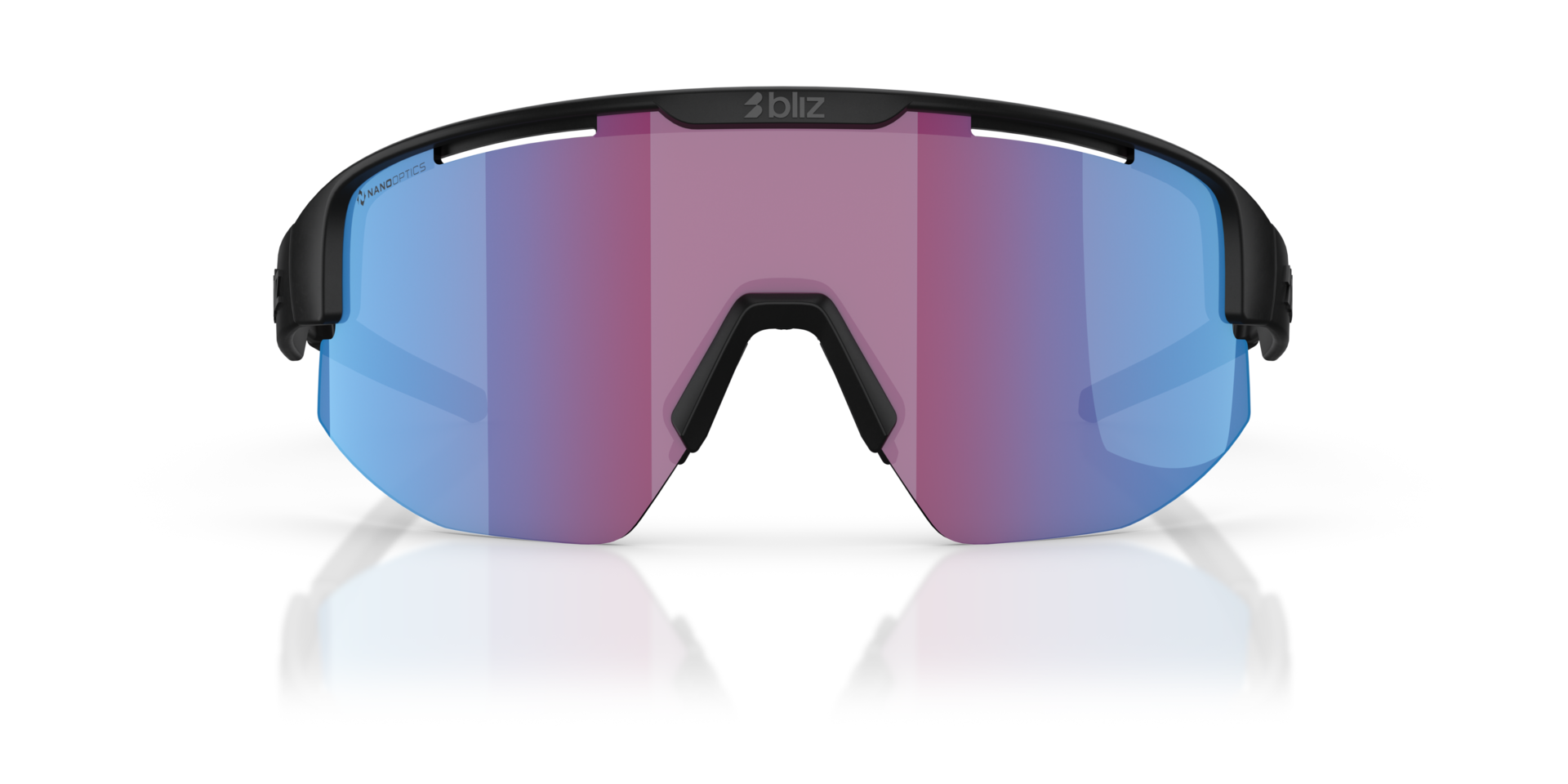Matrix Schwarz KunststoffSunglass Frames von B24, Vorderansicht