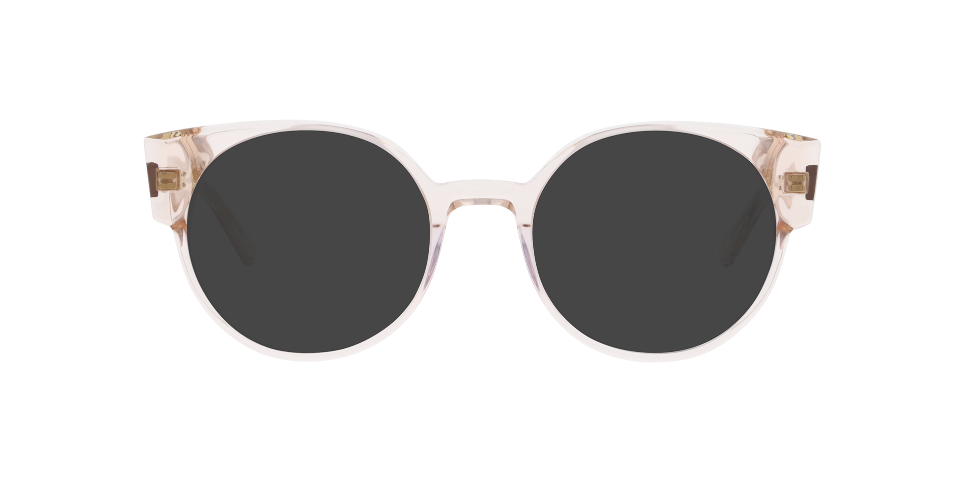 Fenne Crystal Light Peach AcetatEyeglass Frames von B24, mit getönten Gläsern