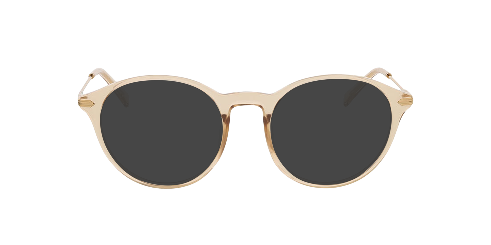 Omaha Crystal Nude  &  Gold KunststoffEyeglass Frames von B24, mit getönten Gläsern