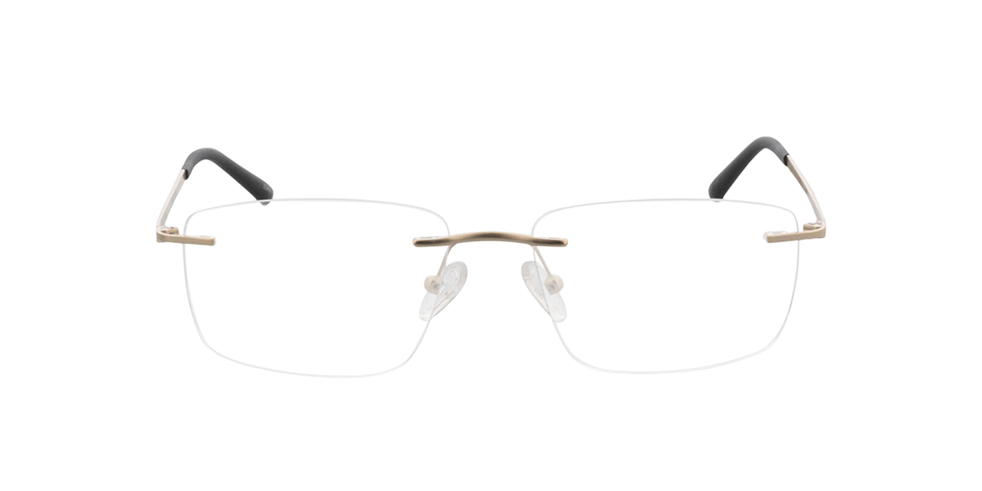 Livius Gold  &  Black MetallEyeglass Frames von B24, Vorderansicht
