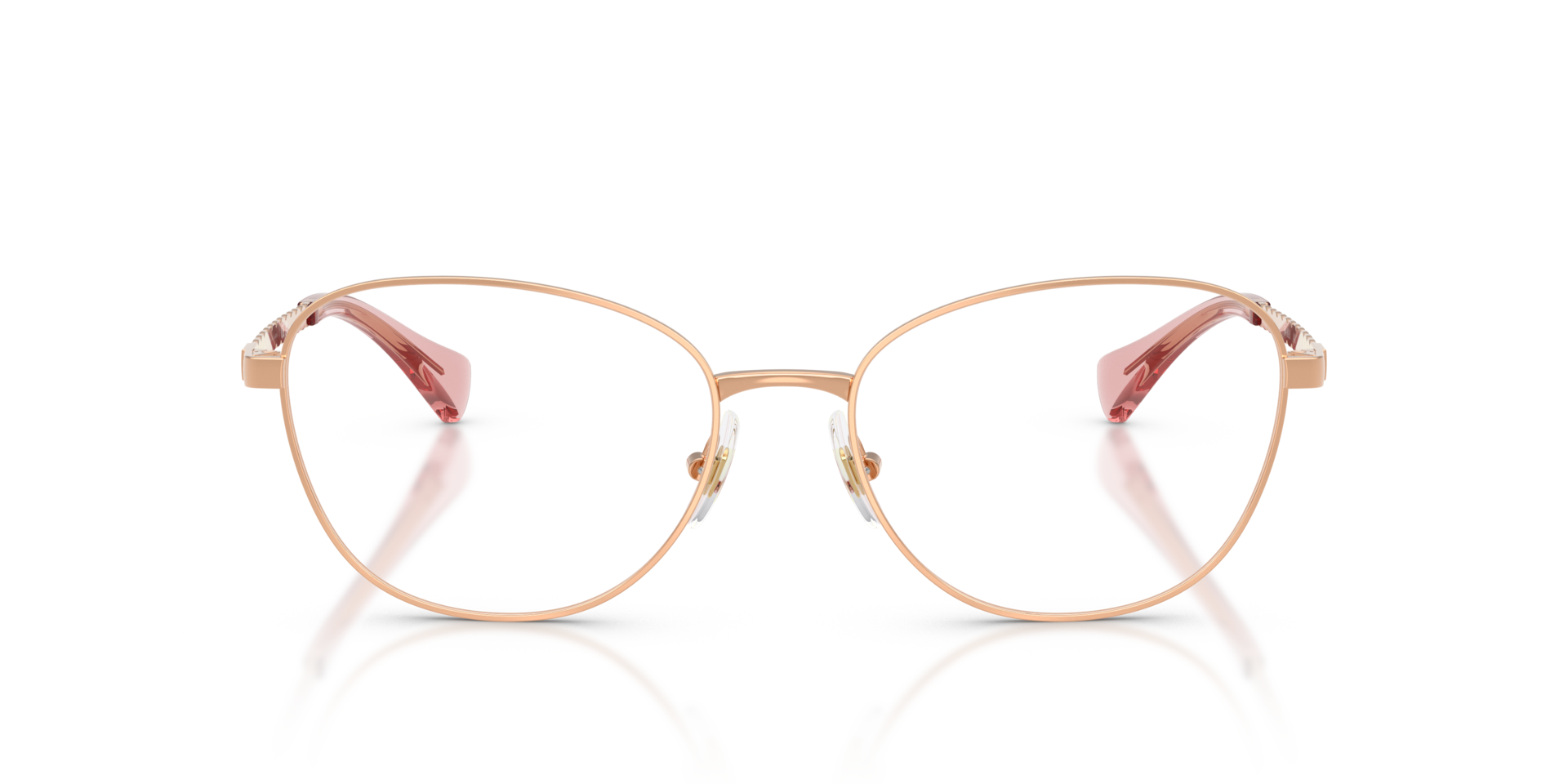 RA6063 Roségoud MetaalEyeglass Frames van B24, Vooraanzicht