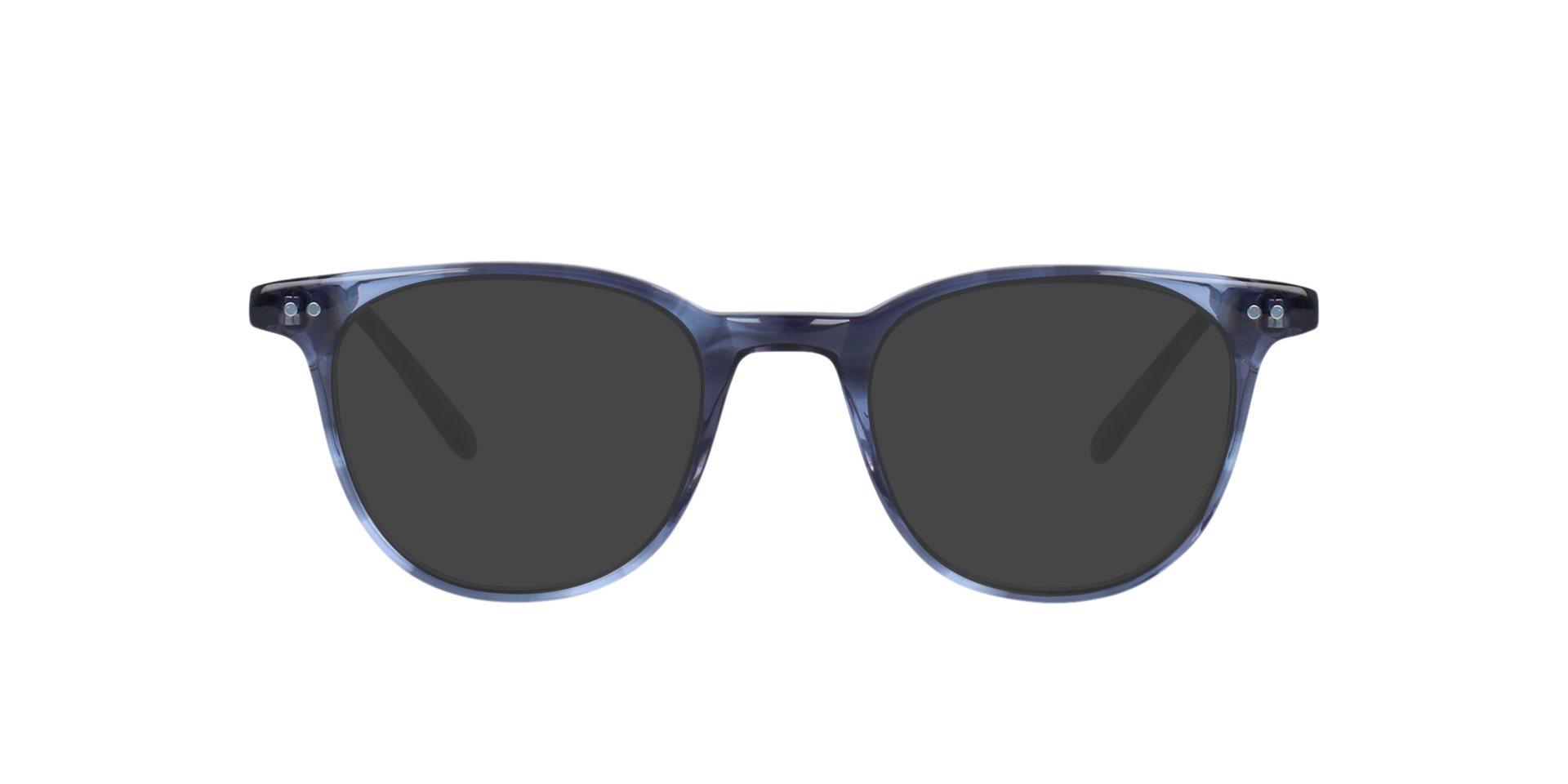 Burton Crystal Smokey Prussian AcetaatEyeglass Frames van B24, met getinte lenzen