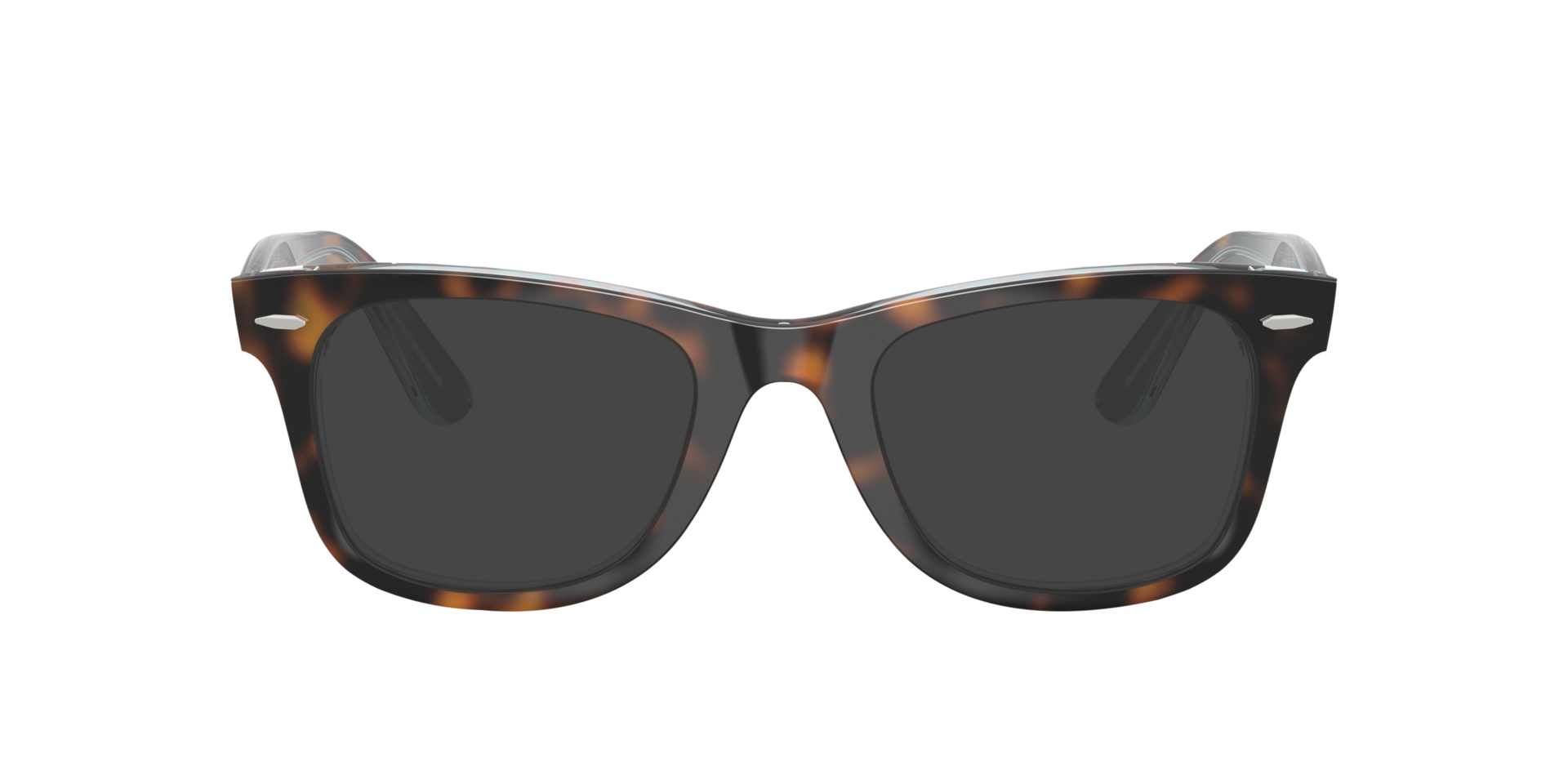 RB4340V Dark Havana On Multicolor KunststofEyeglass Frames van B24, met getinte lenzen