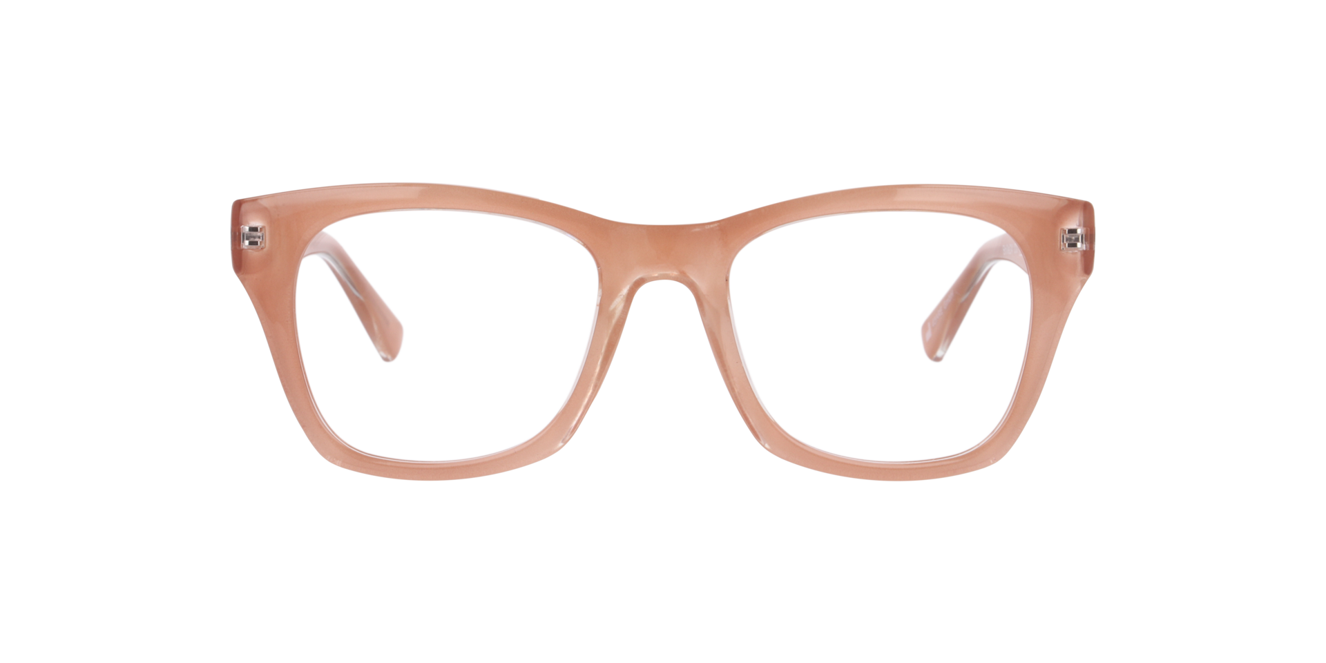 Brighton Milky Light Pink KunststoffEyeglass Frames von B24, Vorderansicht