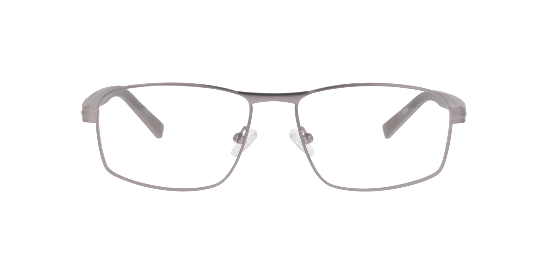 Baltimore Staalgrijs MetaalEyeglass Frames van B24, Vooraanzicht