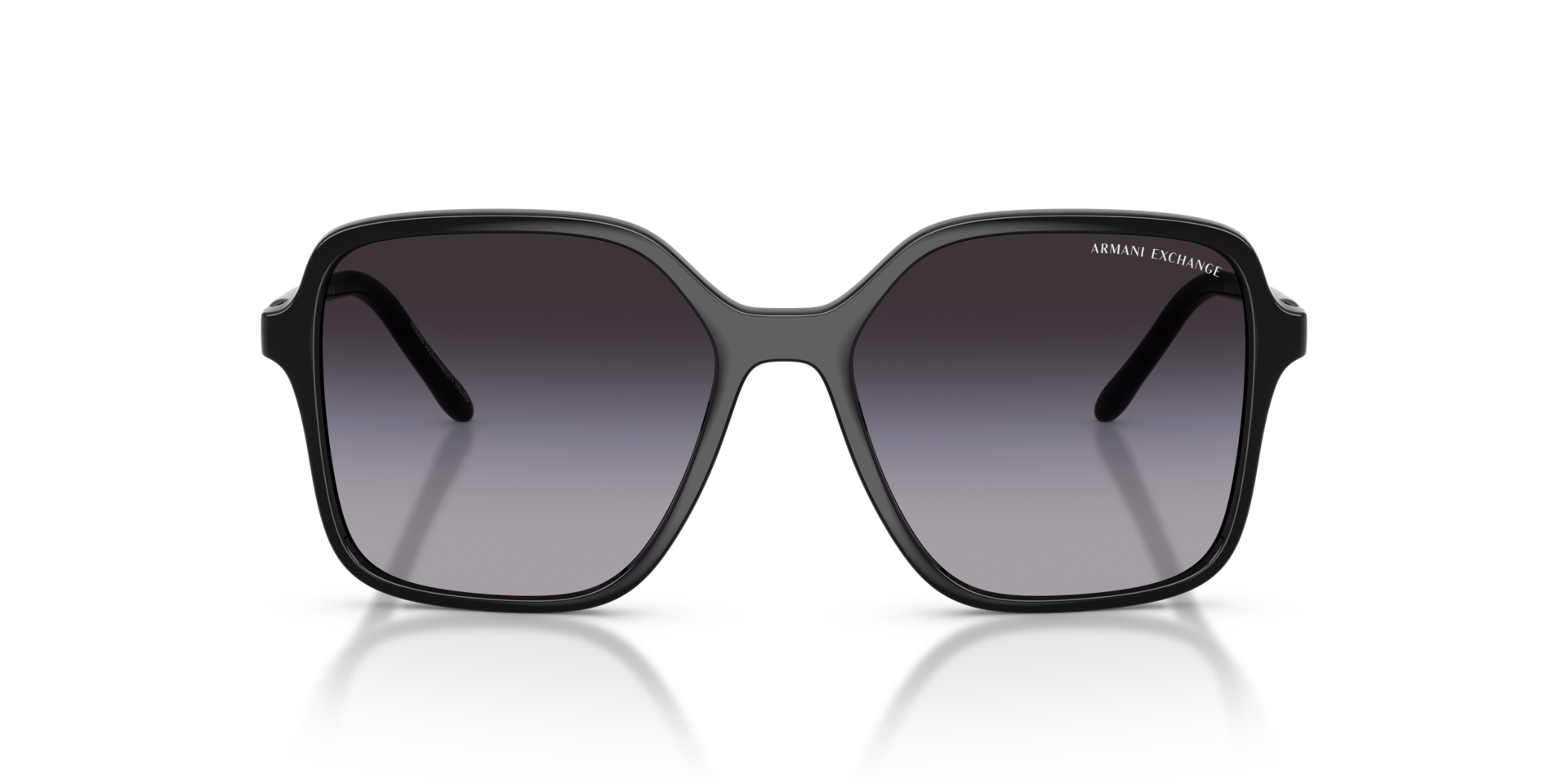 AX4163S Schwarz glänzend KunststoffSunglass Frames von B24, Vorderansicht