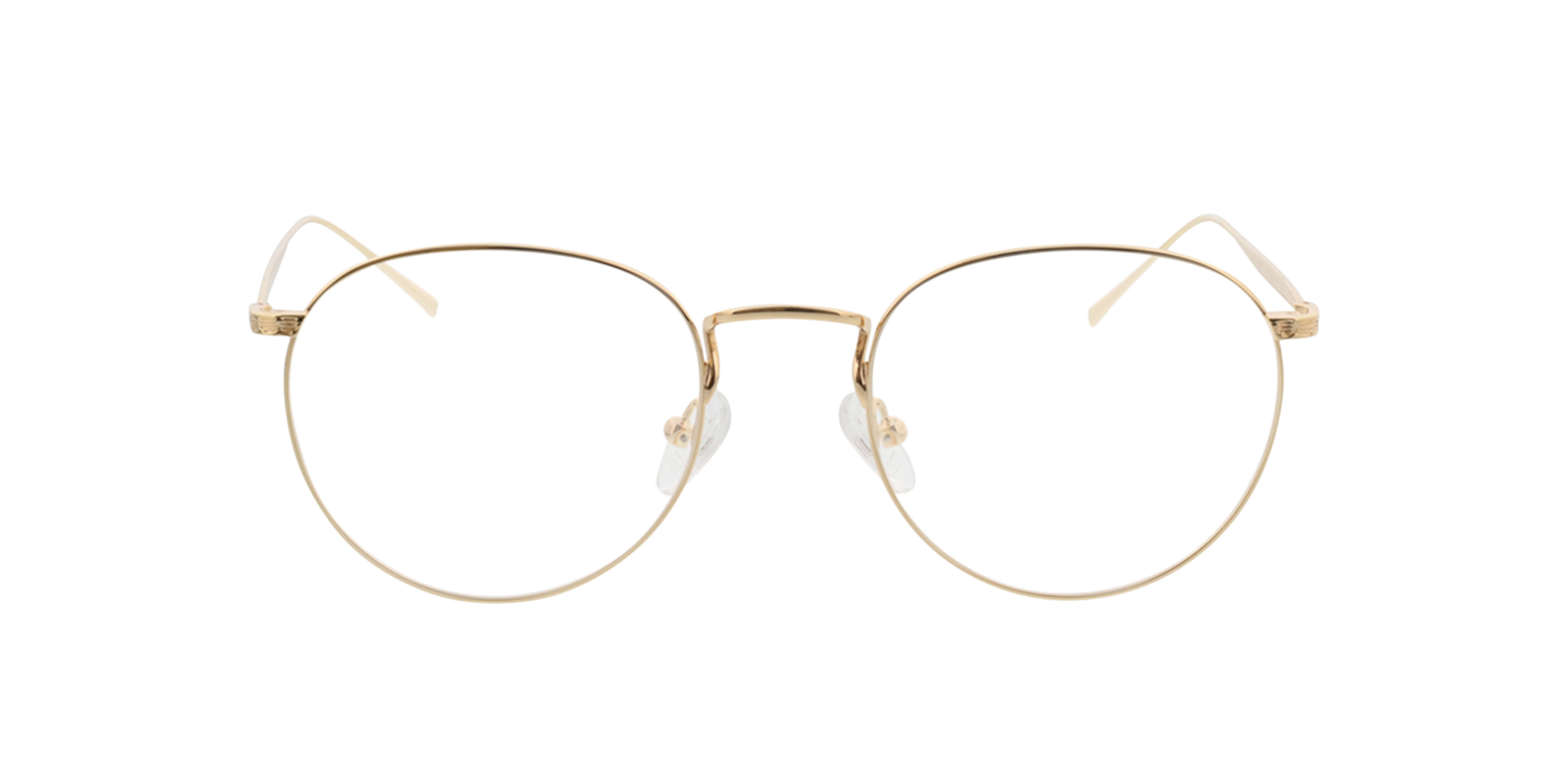 Macon Gold MetallEyeglass Frames von B24, Vorderansicht