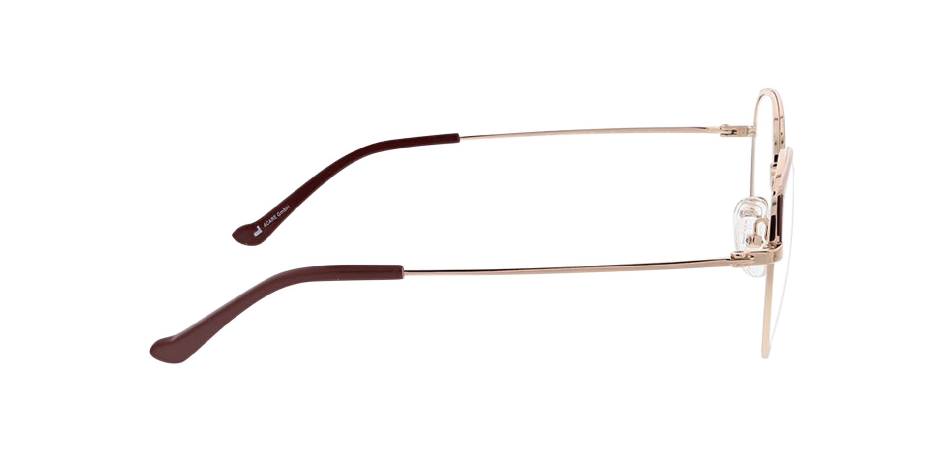 Alison Pink  &  Pink Gold MetallEyeglass Frames von B24, Seitenansicht
