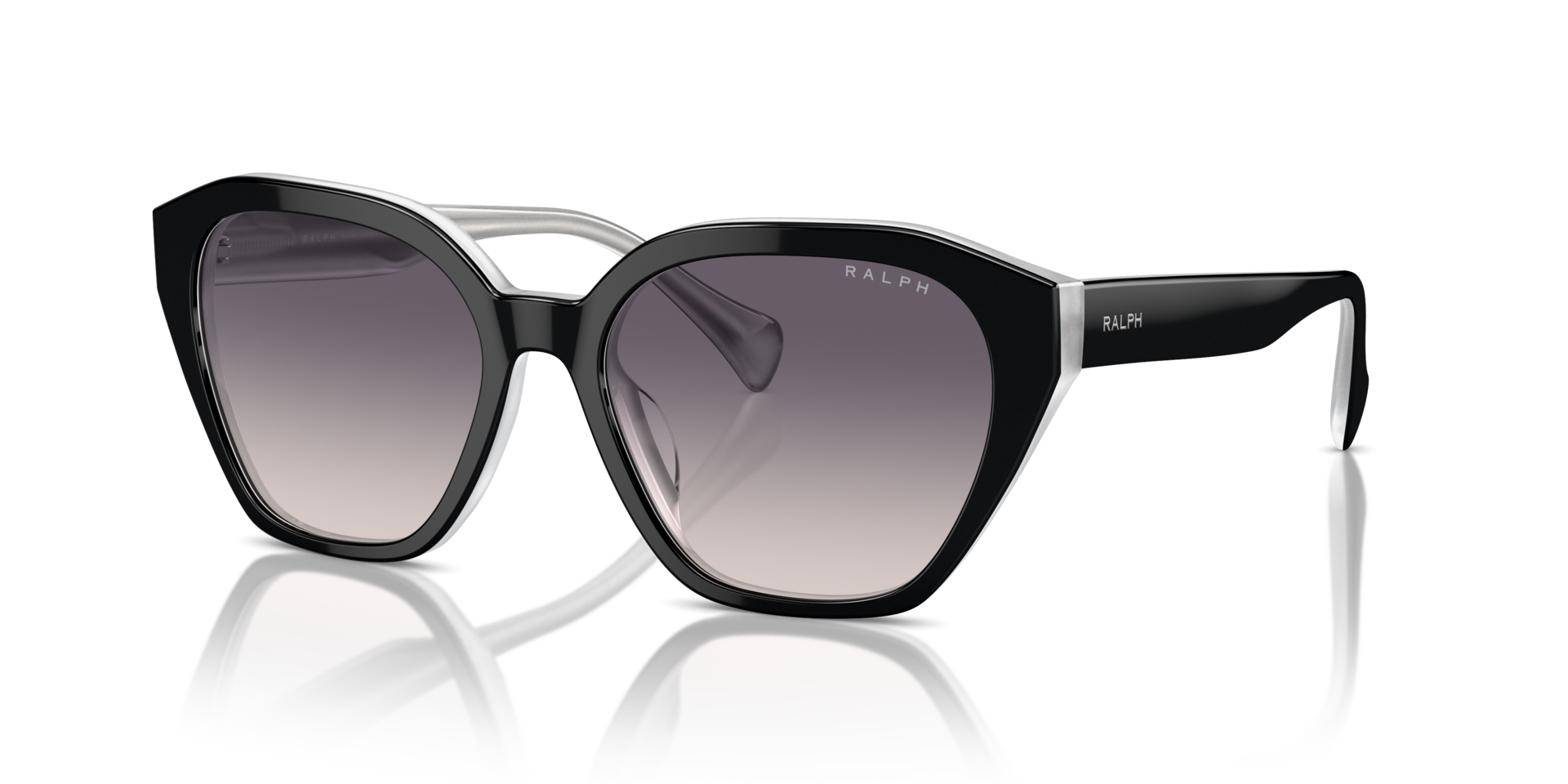 RA5315U Shiny Black On Opal Grey AcetaatSunglass Frames van B24, Hoekweergave