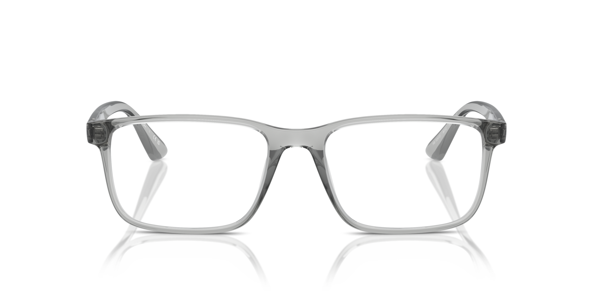 RB7241D Transparant grijs KunststofEyeglass Frames van B24, Vooraanzicht